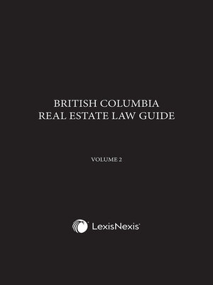 cover image of British Columbia Real Estate Law Guide